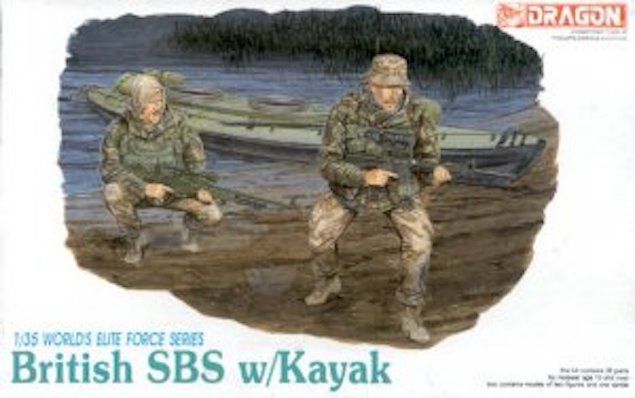Dragon 3023 SBS britannique avec kayak (1/35)