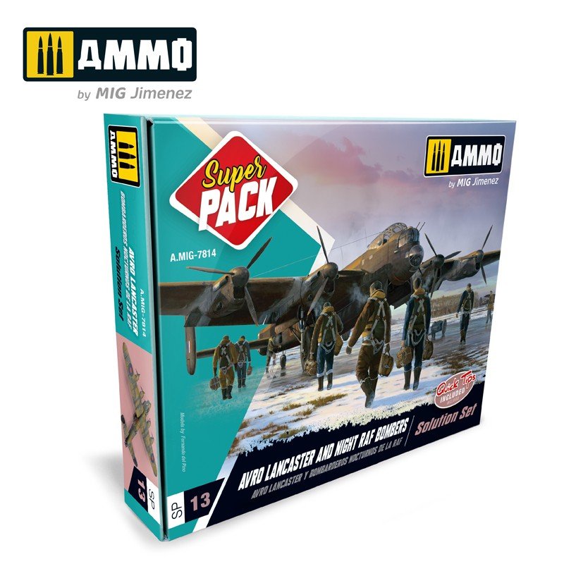 Ensemble de munitions Mig Jimenez 7814 SUPER PACK AVRO Lancaster et bombardiers de nuit de la RAF