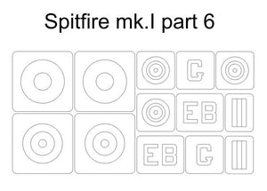 Omask 34018 Spitfire Mk.I partie 6 (pour Eduard 11143 kamo H) 1/48
