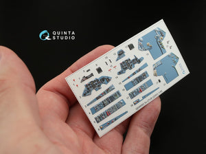 Intérieur imprimé en 3D et coloré sur papier décalcomanie Quinta Studio QD48062 Su-27UB (pour kit GWH) 1/48 – Bild 2