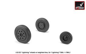 Roues Armory Models AW32401 EE Lightning avec pneus lestés, échelle 1/32 (début)