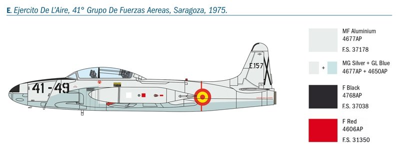 Italeri 1444 T-33A SHOOTING STAR 1/72  – immagine 13