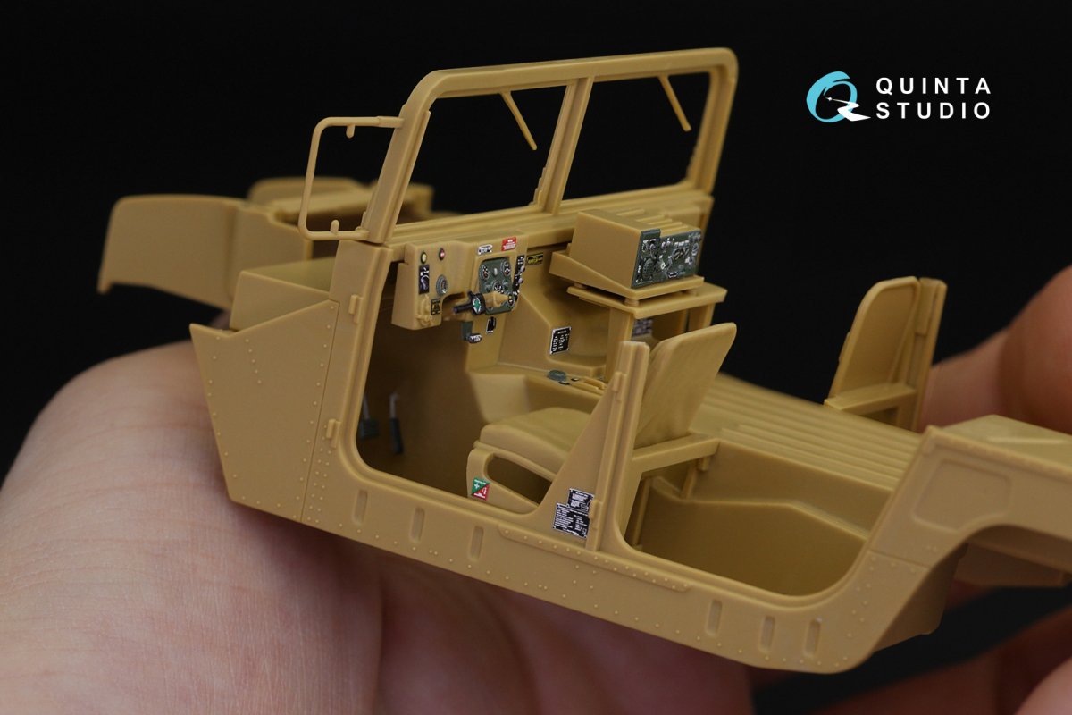 Intérieur imprimé en 3D et coloré sur papier décalcomanie pour la gamme HUMVEE de Quinta Studio QD35039 (Tamiya) à l&amp;#39;échelle 1/35 – image 8