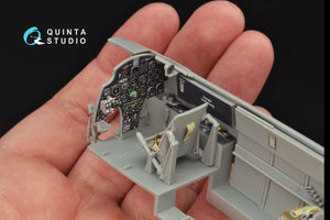 Intérieur imprimé en 3D et coloré sur papier décalcomanie Quinta Studio QD32063 Bf 110C/D (pour maquette Dragon) 1/32  – imagen 8