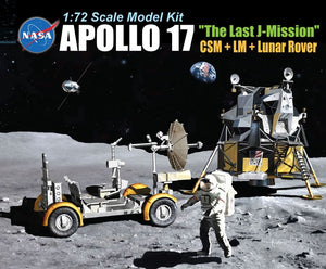 Dragon 11015 Apollo 17 « La dernière mission J » CSM + LM + Rover lunaire 1/72