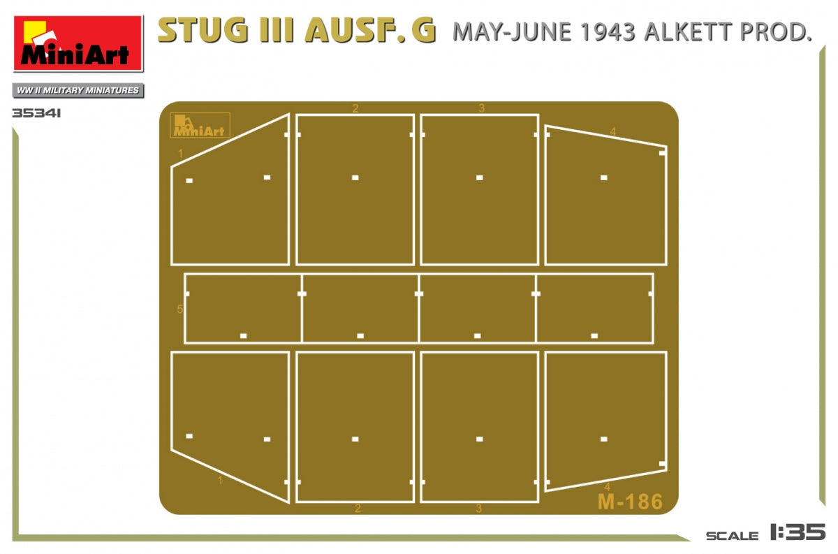 MiniArt 35341 STUG III AUSF. G MAI-JUIN 1943 ALKETT PROD. 1/35 – immagine 3
