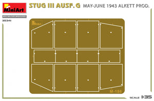 MiniArt 35341 STUG III AUSF. G MAI-JUIN 1943 ALKETT PROD. 1/35 – immagine 3