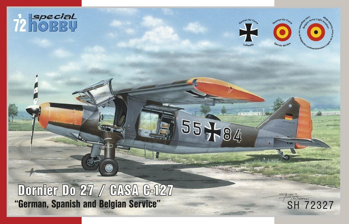 Special Hobby 72327 Dornier Do 27 Service allemand, espagnol et belge 1/72
