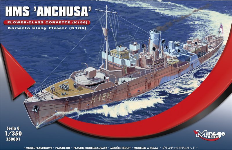 Mirage Hobby 350801 HMS Anchusa - Flower-class Corvette 1/350