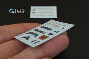 Intérieur imprimé en 3D et coloré sur papier décalcomanie pour le Yak-1 (milieu de production) de Quinta Studio QD48003 (compatible avec tous les kits) à l&amp;#39;échelle 1/48. – image 5