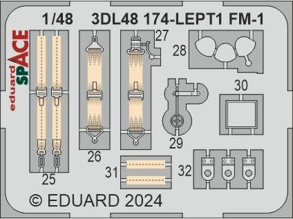 Eduard 3DL48174 FM-1 SPACE TAMIYA 1/48 – immagine 4
