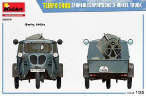 MiniArt 38059 TEMPO E400 STAHLBLECHPRITSCHE CAMION 3 ROUES 1/35 – imagen 4