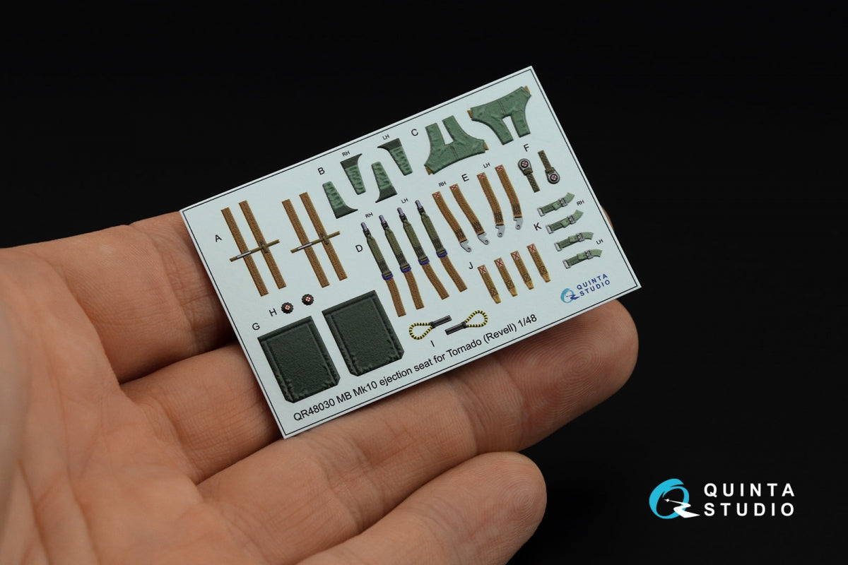 Quinta Studio QD+48054 Tornado IDS German 3D-Printed &amp;amp; coloured Interior on decal paper (Revell) (with 3D-printed resin parts) 1/48 – zdjęcie 3