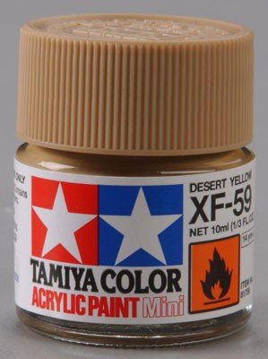 Peinture acrylique Tamiya XF59 Jaune Désert (81759) 10 ml  – image 2