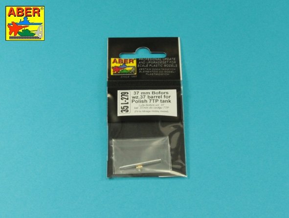 Canon Aber 35L-279 Bofors wz.37, calibre 37 mm, pour le char 7TP au 1/35 – image 2