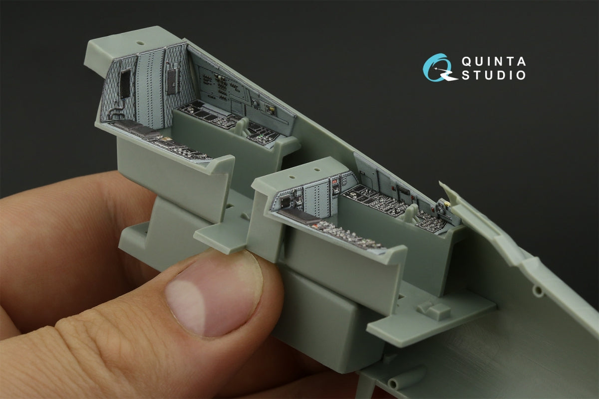 Intérieur coloré imprimé en 3D pour F-15D (Quinta Studio QD48415) sur papier décalcomanie (Academy) à l&amp;#39;échelle 1/48 – Bild 10