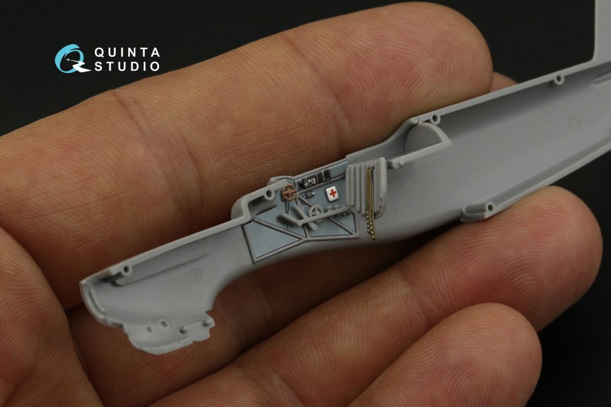 Intérieur du Yak-1B imprimé en 3D et coloré sur papier décalcomanie Quinta Studio QD72084 (Arma Hobby) à l&amp;#39;échelle 1/72  – image 5
