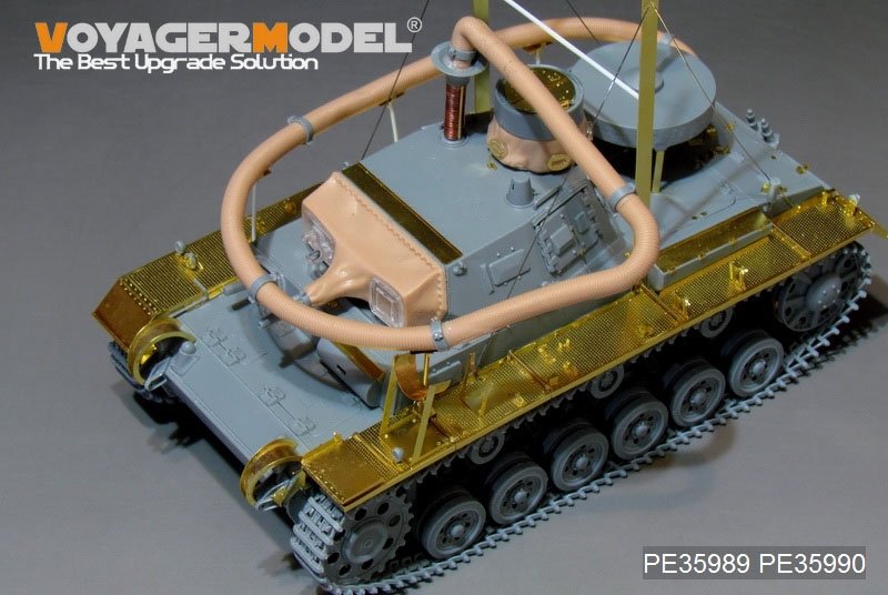 Maquette Voyager PE35989, char allemand Pz.KPfw.III (T)Ausf.F « Opération Seelowe » de la Seconde Guerre mondiale, pour DRAGON 6877/6717, échelle 1/35 – image 9