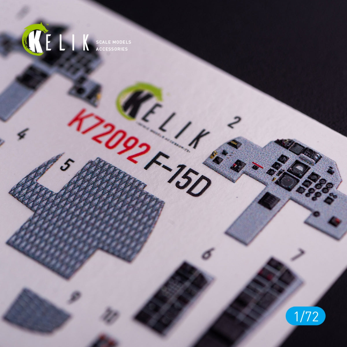 KELIK K72092 F-15D - décalcomanies 3D intérieures pour kit FineMolds au 1/72 – Bild 8