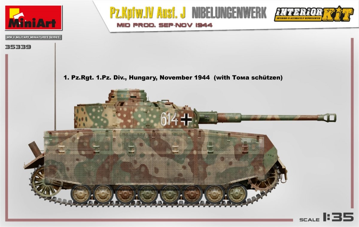 MiniArt 35339 Pz.Kpfw.IV Ausf. J Nibelungenwerk. MOYENNE PROD. SEP-NOV 1944 KIT INTÉRIEUR 1/35 – image 7