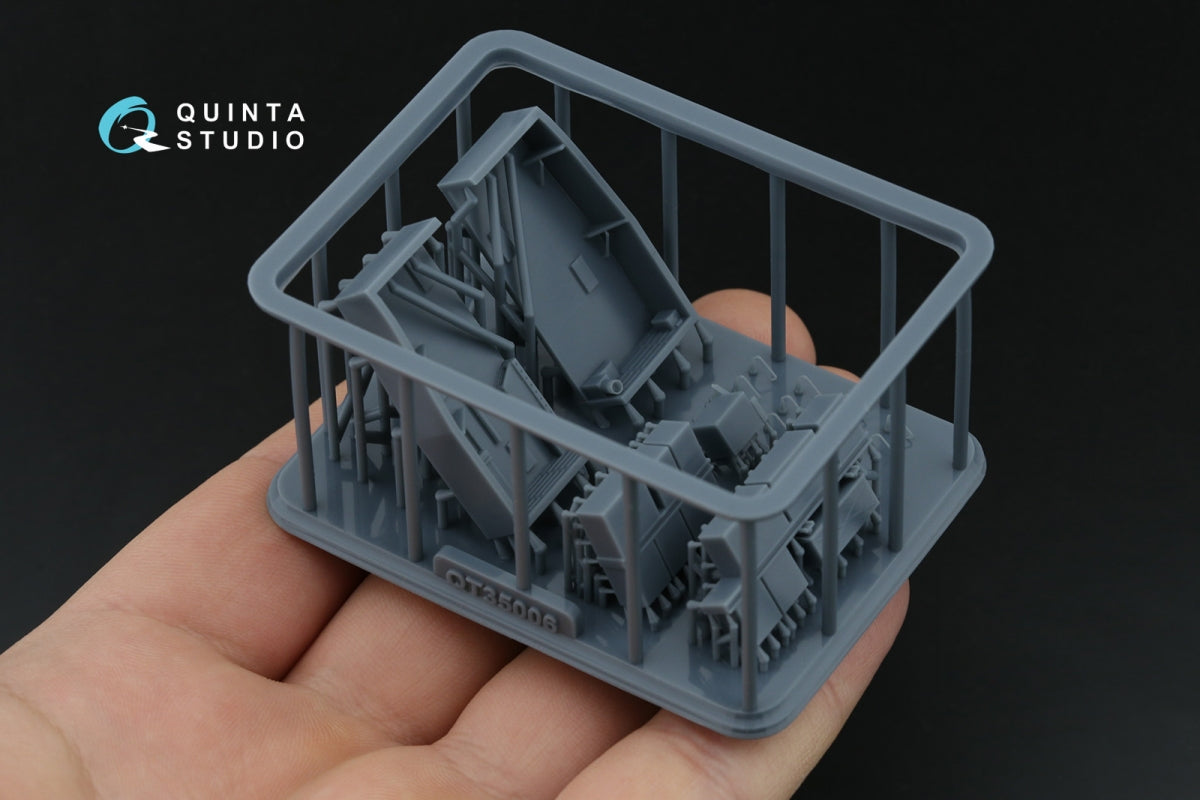 Quinta Studio QD+35144 Baies avioniques avant AH-64A Intérieur imprimé en 3D et coloré sur papier décalcomanie (Trumpeter) (avec pièces en résine imprimées en 3D) 1/35 – image 6