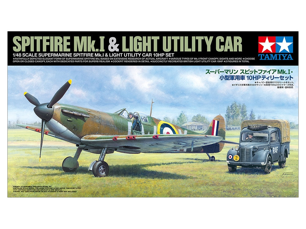 Tamiya 25211 SUPERMARINE SPITFIRE MK.IW/Voiture utilitaire légère 10 ch, set 1/48 – imagen 2