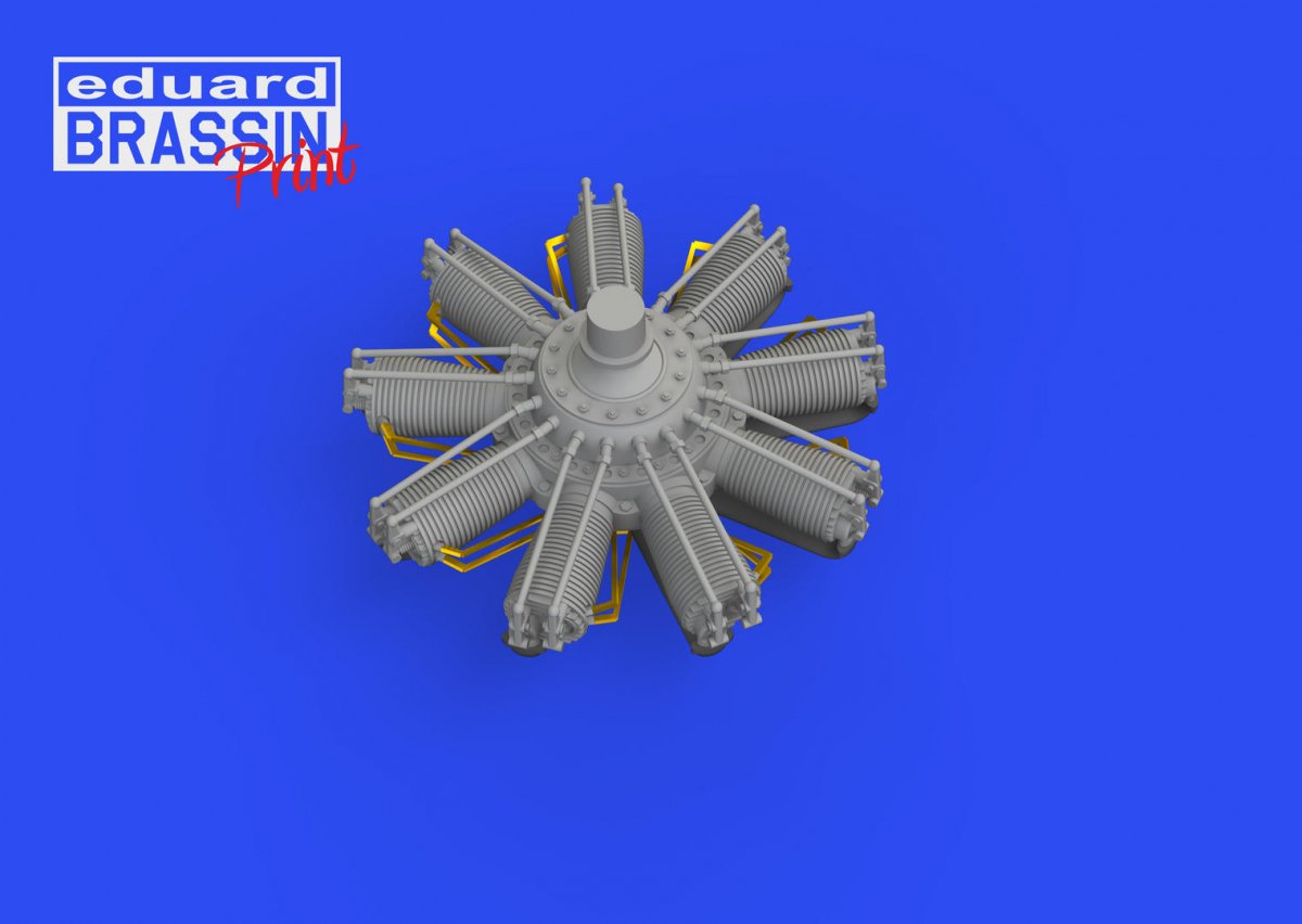 Moteur Sopwith Camel Clerget Eduard SIN64889 EDUARD 1/48 – immagine 17