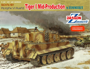 Dragon 6700 Sd.Kfz 181 Pz.Kpfw.VI Ausf.E Tiger I Mid Production avec Zimmerit (1/35) – Bild 2