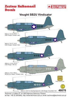 Techmod 48076 - Vought SB2U Vindicator 1/48 – Bild 2