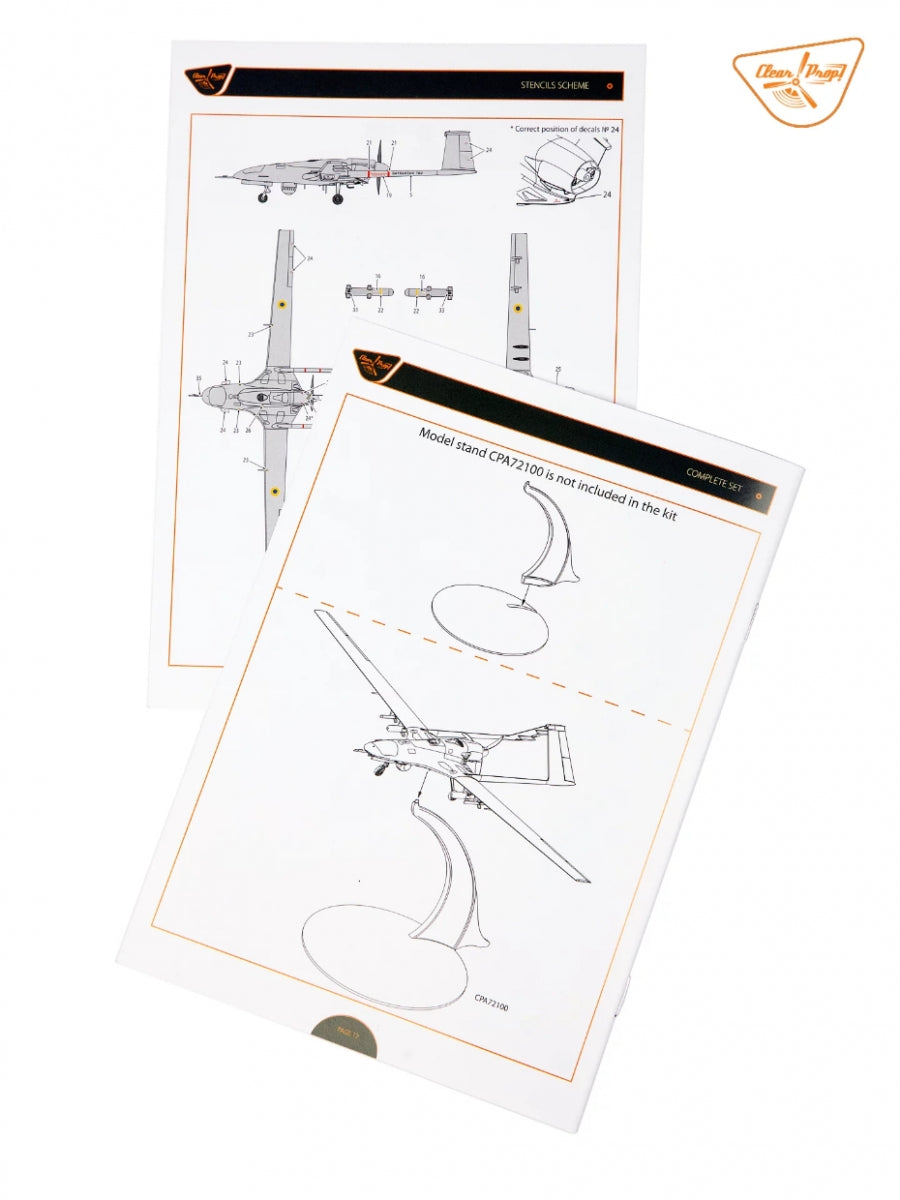 Clear Prop! CP4810 TB.2 UAV UKRAINIAN NAVY STARTER KIT 1/48 – zdjęcie 11