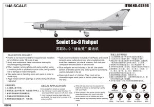 Trumpeter 02896 Soviet Su-9 Fishpot 1/48 – immagine 2