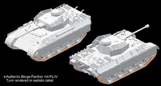 Dragon 7508 Berge-Panther avec Pz.Kpfw.IV Turm (1/72) – imagen 14