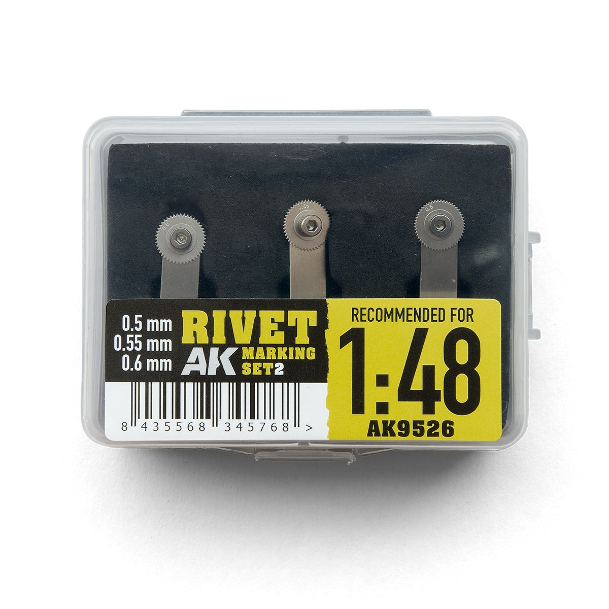 AK Interactive AK9526 JEU DE MARQUAGE À RIVETS 2 (RECOMMANDÉ POUR L'ÉCHELLE 1/48)