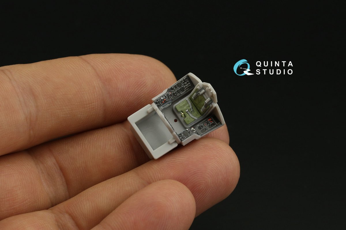Intérieur imprimé en 3D et coloré sur papier décalcomanie Quinta Studio QD72053 A-1J (Hasegawa) 1/72 – image 9