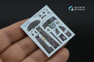 Intérieur imprimé en 3D et coloré sur papier décalcomanie Quinta Studio QDS-32247 F-104C (Italeri) (Petite version) 1/32  – image 5