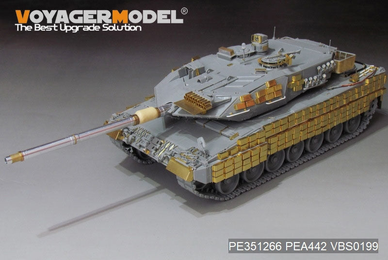 Maquette Voyager PE351266 Char de combat principal allemand moderne Leopard 2A5/A6 Ukraine Basic pour la frontière BT-002 1/35  – image 7