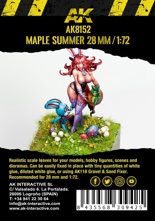 AK Interactive AK8152 FEUILLES D&amp;#39;ÉTÉ D&amp;#39;ÉRABLE 28MM 1/72 – image 3
