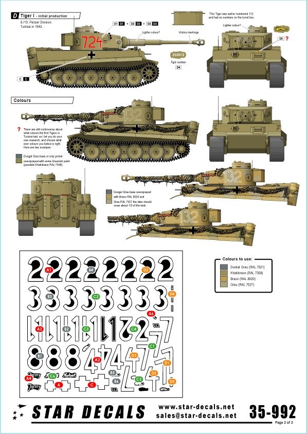 Star Decals 35-992 Afrika Tigers 1 1/35 – image 2