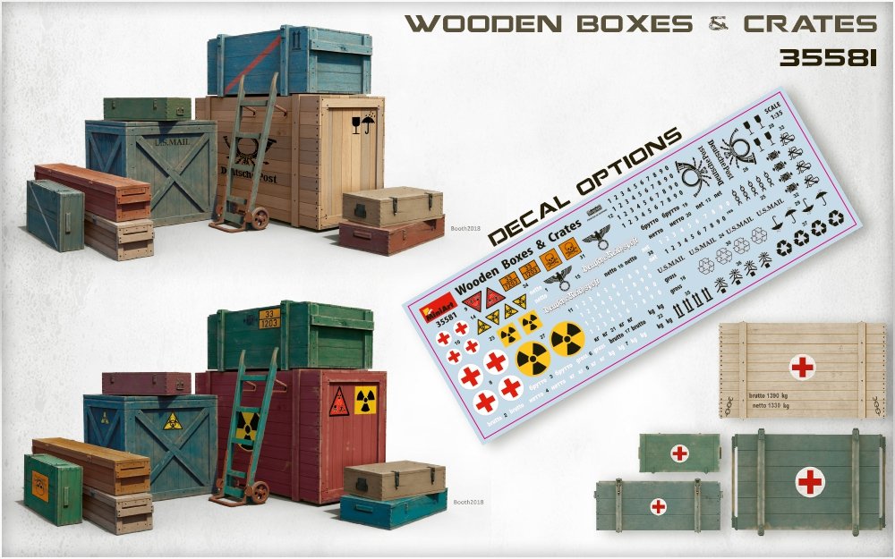 MiniArt 35581 Caisses et caisses en bois 1/35 – imagen 2