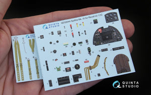 Intérieur imprimé en 3D et coloré sur papier décalcomanie pour Spitfire Mk. IX (Quinta Studio QD32044) (pour maquette Revell) au 1/32 – immagine 2