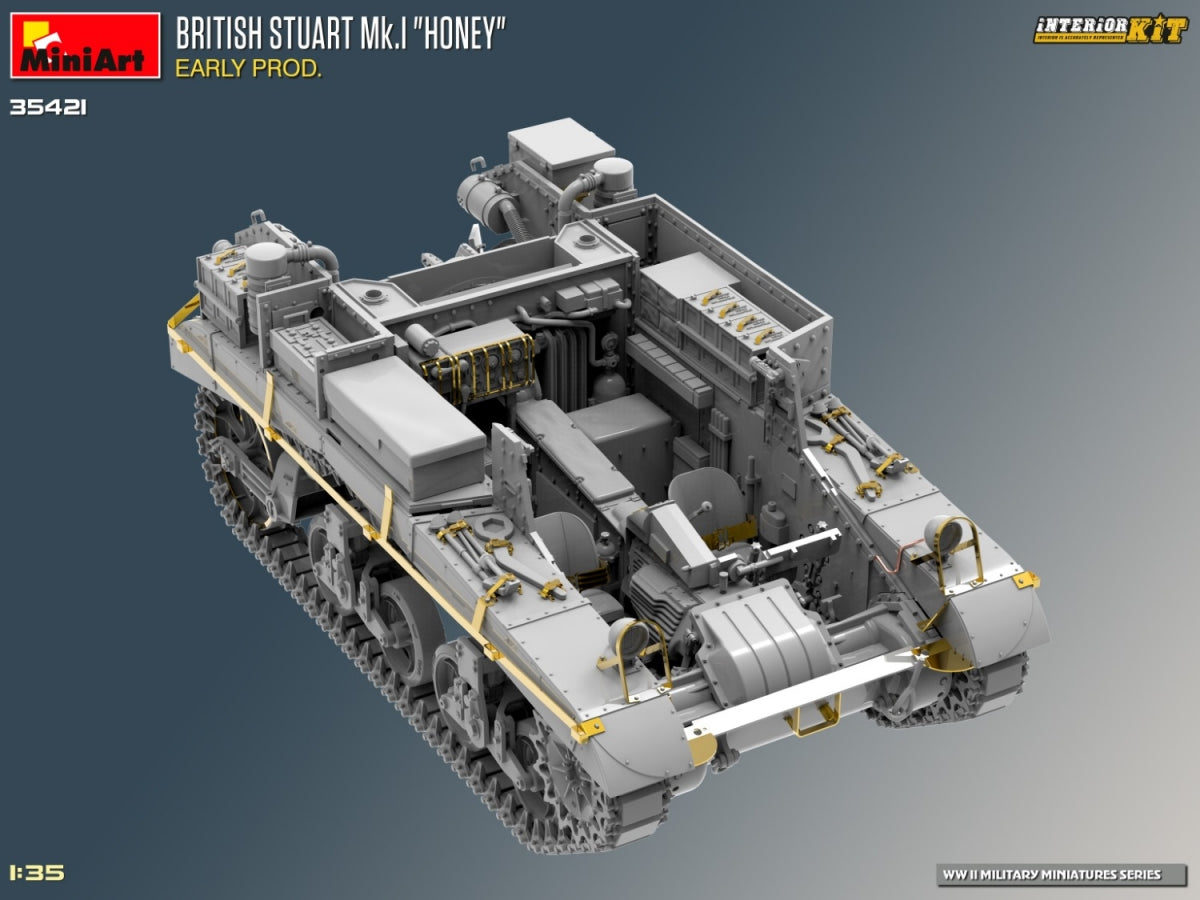 MiniArt 35421 BRITISH STUART MK.I HONEY EARLY PROD. KIT D&amp;#39;INTÉRIEUR 1/35 – image 11