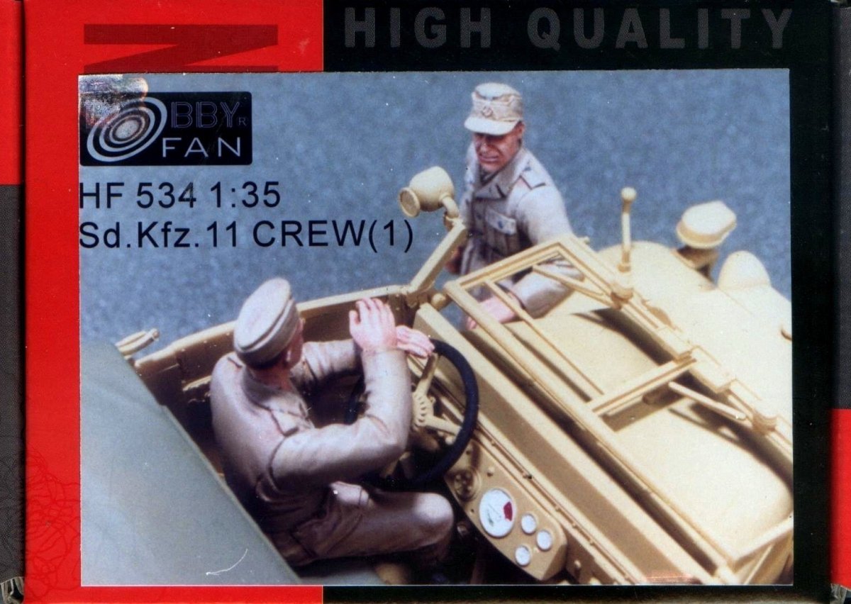 Figurine Hobby Fan HF534 Sdkfz11 CREW(1) AFRIKAKORPS-2 1/35 – image 2