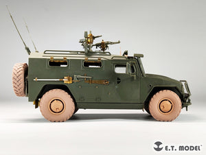ET Model P35-154 Véhicule blindé haute mobilité russe GAZ-233014 STS TIGER Roues affaissées pour kit Meng 1/35  – immagine 10