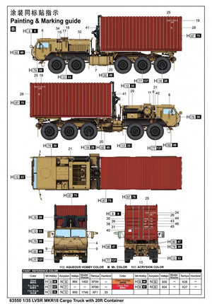 Camion cargo I Love Kit 63550 LVSR MKR18 avec conteneur de 20 pieds, échelle 1/35 – Bild 4