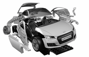 Airfix 6054 QUICKBUILD Audi TT Coupé - Bleu – image 7