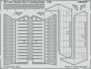 Volets d&amp;#39;atterrissage Eduard 481124 Hunter GA.11 Airfix 1/48