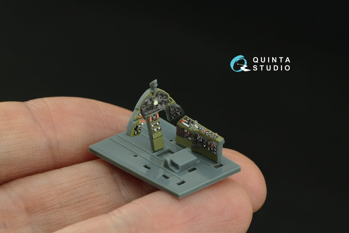 Intérieur coloré imprimé en 3D sur papier décalcomanie pour F6F-5 Hellcat (Eduard) - Quinta Studio QD72148, échelle 1/72 – image 10