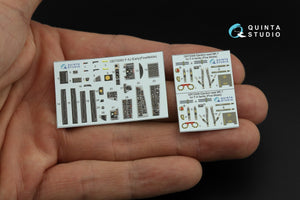 Intérieur imprimé en 3D et coloré sur papier décalcomanie Quinta Studio QD72082 F-4J Early (Fine Molds) à l&amp;#39;échelle 1/72 – immagine 4
