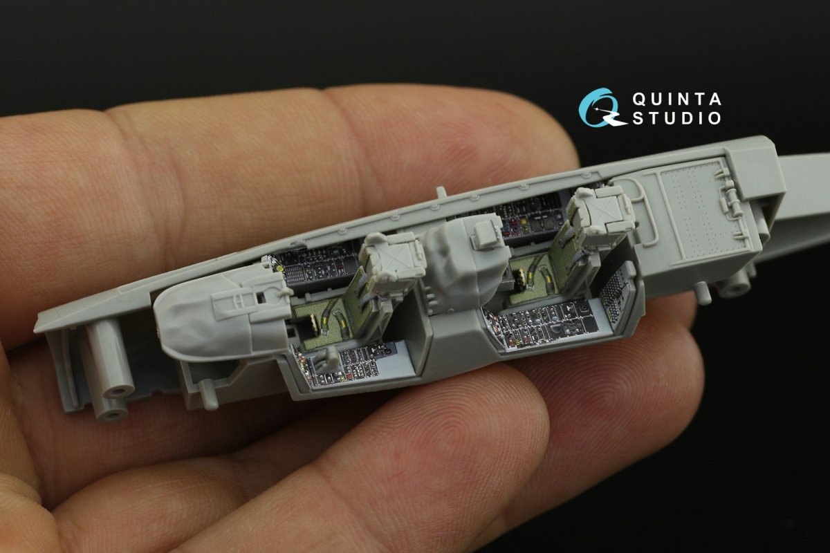 Intérieur imprimé en 3D et coloré sur papier décalcomanie Quinta Studio QD72031 F-14D (GWH) 1/72 – image 6