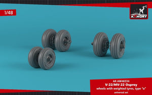 Armory Models AW48334 Roues Osprey V-22/MV-22 avec pneus lestés type « a » 1/48 – image 4